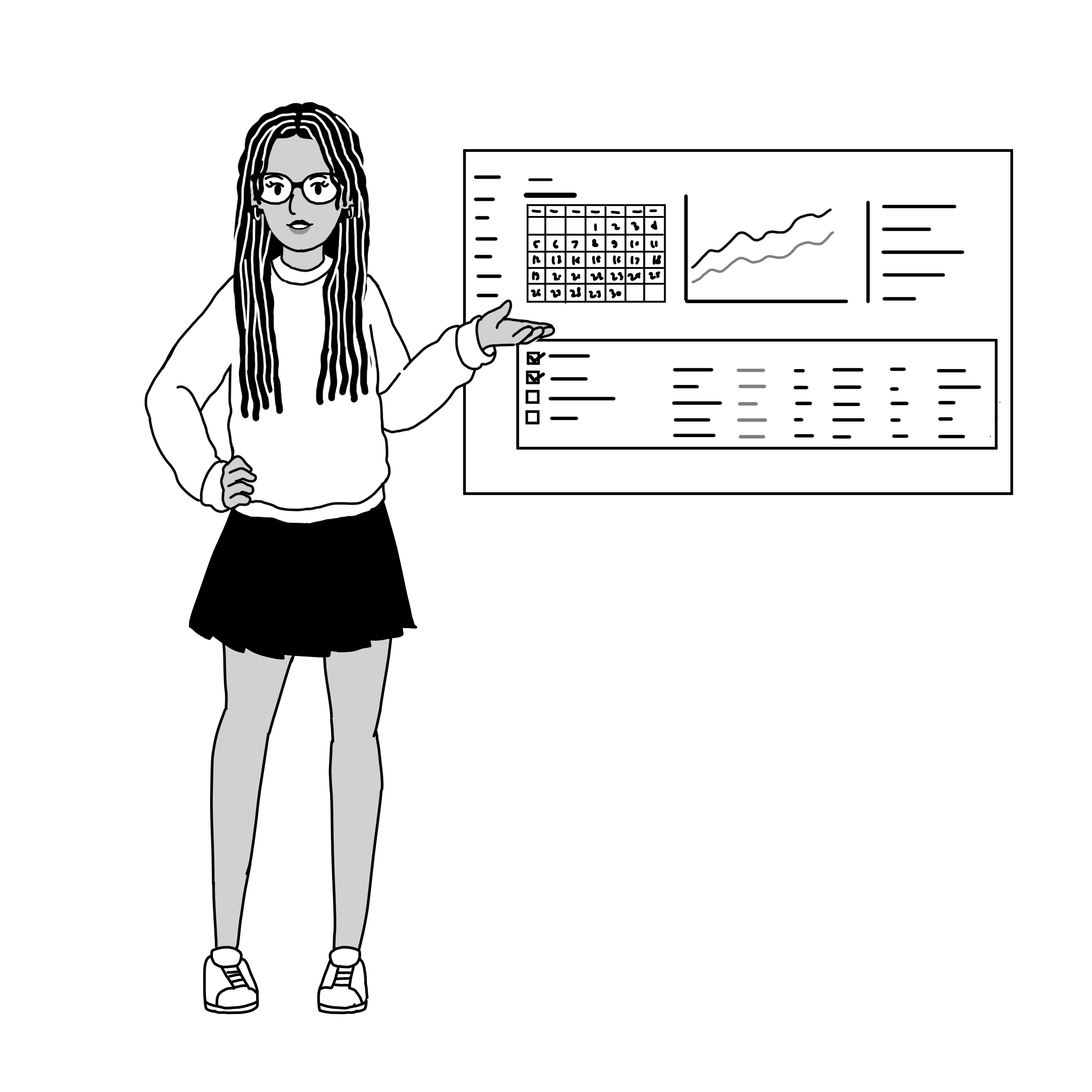 Fan presenting an organized fandom tracker